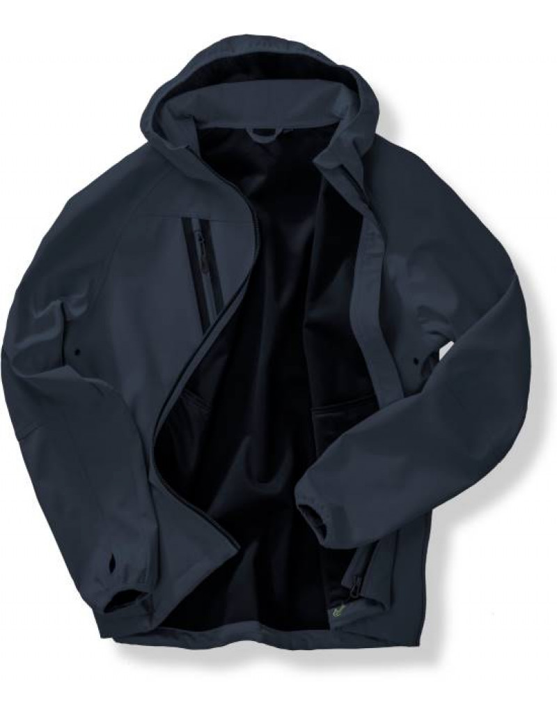 Jachetă softshell unisex cu 3 straturi și glugă